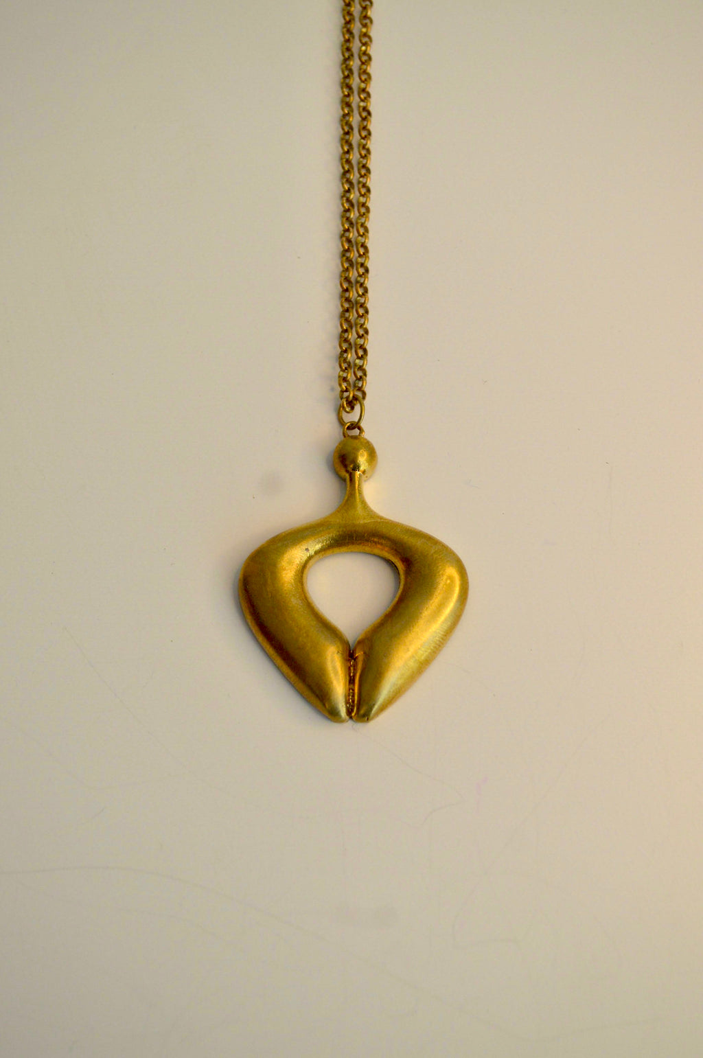 Minimal Gold Abstract Pendant Necklace