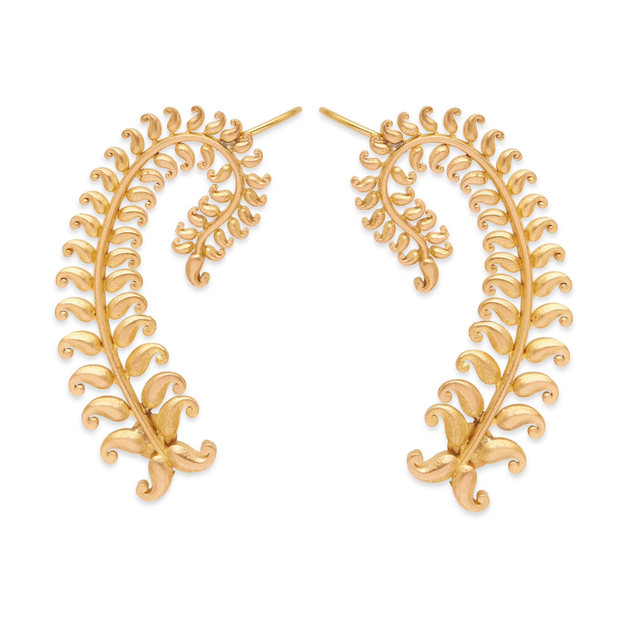 Valli Set – Brass Necklace & Earrings Inspired by Wild Vines