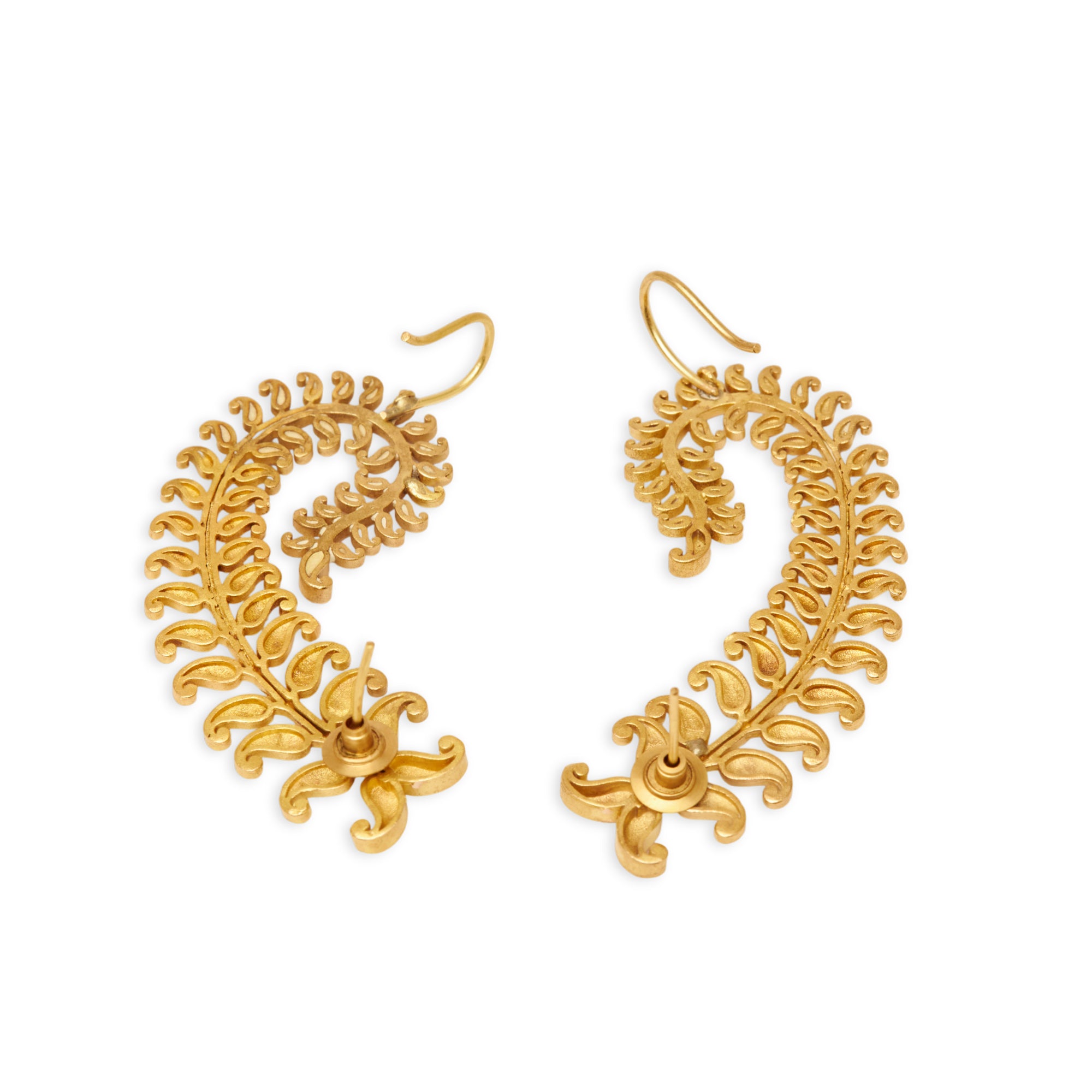 Valli Set – Brass Necklace & Earrings Inspired by Wild Vines
