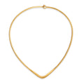Sleek V-Curve Gold Choker Necklace