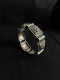 Silver Floral Kada Bangle