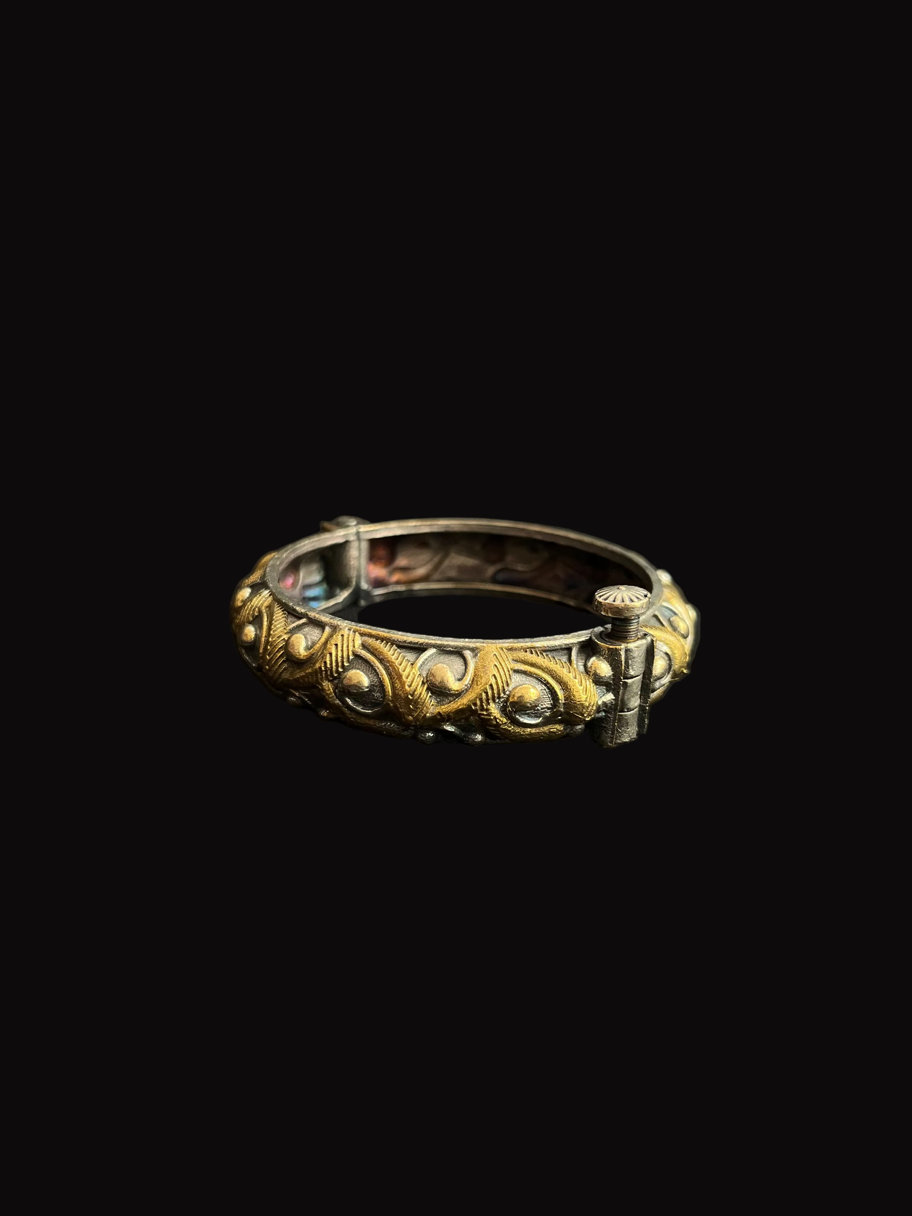 Mixed Metal Kada Bangle